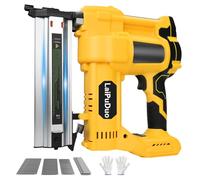 Cloueuse sans fil compatible avec batterie Dewalt 20 V, pistolet agrafeur pneumatique RexLeLXB 2 en 1 avec 800 clous, agrafeuse 18GA pour le travail du bois, l'encadrement, les meubles et les projets