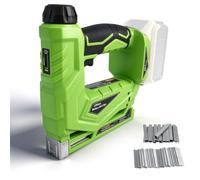 Cloueuse sans fil compatible avec batteries RYOBI 18 V | Agrafeuse électrique 2 en 1 avec bouton de réglage de la profondeur 2 modes de cuisson et 2000 clous pour bricolage maison