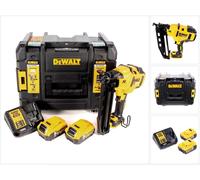 Cloueuse sans fil DeWalt DCN 660 P2 18 V 32-63 mm sans balais + 2 batteries 5,0 Ah + chargeur + coffret