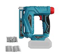 Cloueuse sans fil pour Makita 18 V, pistolet agrafeuse électrique 2 en 1 sans balais, agrafeuse 18GA avec 1000 clous, 1000 agrafes pour menuiserie en bois (bleu, pour Makita)
