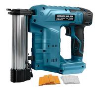 Cloueuse sans fil pour Makita 18V batterie, 2 en 1 Pistolet à Clous Électrique 18GA agrafeuse sans fil avec 1000 clous et 1000 agrafes pour l'amélioration de la maison et le travail du bois