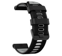 Clouism Bracelet de montre 22mm pour Garmin Forerunner 965/Forerunner 955/Forerunner 945/Forerunner 935, bandes de remplacement en Silicone souple 22mm(Black Gray)