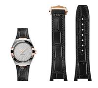 Clouism Bracelet en cuir véritable et silicone pour montre Omega Constellation Series Perfect Observatory 131.13 Manhattan, 25mm-14mm, Acétate, Pas de pierre précieuse