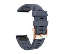 Clouism Bracelet en silicone souple à ajustement rapide de 20 mm pour Garmin Fenix 7S/5S Plus/6S/5S/Instinct 2S/D2, avec boucle en or rose Sangles de poignet de remplacement rapide en silicone