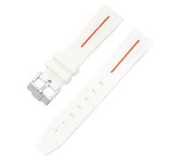 Clouism Pour Omega Swatch Joint Planet Series Moon Mercury Courbé Bracelet en caoutchouc pour montre Moonswatch Courbe Sans Gap Bracelet en caoutchouc Hommes Femmes 20 mm, 20mm, Acétate, Pas de pierre