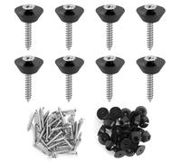 Clous 100 Pièces Clou Beton 3,5x25mm Clous D'étanchéité avec Joint D'étanchéité Clou Membrane pour Membrane de Fondation et Soubassement