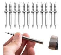 Clous à double tête 200 pièces cachés sans trace en corne de mouton pour plinthes sans couture, antirouille, clous de maçonnerie, épingles panneau, mur pour lignes plinthes, placage bois