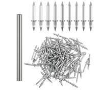 Clous à Double tête, manchon en plastique, sans Trace, vis de fixation sans couture, plinthe en bois, 50/400 pièces(50PCS)