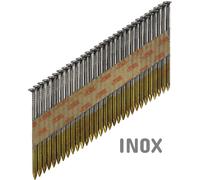 Clous bande 34° Annelés - INOX - 2,8 / 3,1 x 50 à 90mm