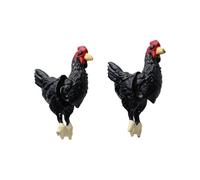 Clous d ' oreilles en métal inspirés des oiseaux, conception ergonomique, vêtements confortables pour étudiants et professionnels, boucles d ' oreilles en forme de poulet miniature