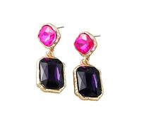 Clous d ' oreilles en zircone cubique Mécanisme de verrouillage sécurisé Conceptions portables idéales pour les longues heures ou les modes de actifs Boucles d ' oreilles de soirée formelles avec