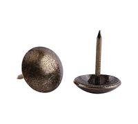 Clous d'ameublement 100 pièces, clous d'ameublement, clous décoratifs de meubles en bronze épingles à ongles, goujon à tête ronde, punaises pour canapé-lit ou autres meubles(13 * 17 mm)