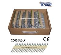 Clous d'ancrage 4,0x40mm 34° papier pour cloueur Hikoki NR3665DA W6Z Tjep KA2 Paslode 2M