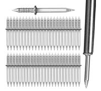 Clous De Béton,Clous En Corne De Mouton À Double Tête Sans Trace | Ensemble De Clous En Acier Au Carbone Anti-rouille Pour Plinthes, Béton, Maçonnerie, Béton,