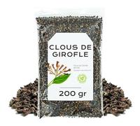Clous de Girofle Entiers 200g - Tisane Clou de Girofle | Avec un Arôme Intense et une Saveur Chaude et Épicée, Idéals pour Cuisine, Infusions et Préparer des Recettes Parfumée