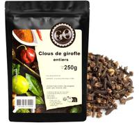 Clous de girofle entiers 250 g- LA PLANTIGO Un choix savoureux, Clous de Girofle Entier, Qualité Supérieure, Saveur Intense, Sachet avec Zip, Sans Colorant, Sans Additifs Ni Conservateurs.