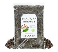 Clous de Girofle Entiers 800g - Tisane Clou de Girofle | Avec un Arôme Intense et une Saveur Chaude et Épicée, Idéals pour Cuisine, Infusions et Préparer des Recettes Parfumée