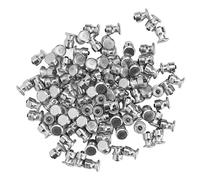 Clous de Pneus Argentés, 100 Pièces Antidérapants, Acier et Carbure, Résistants à l’Usure - Sécurité Renforcée, Installation Facile, Pour Chargeuse, Moto, Quad