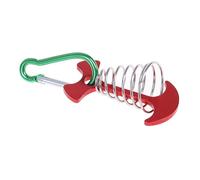 Clous De Sol En Arête De Poisson Camping Tente Cheville Plate-Forme D'ongle Extérieur Camp Ancre Cheville Vent Corde Chaînes Liées À Chevrons Clou Rouge