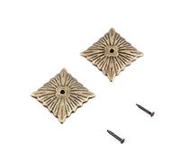 100pcs clous de tapisserie d'ameublement de cru, meubles clous d'assortiment kit canapé chaussure porte goujon décoratif antique tapisserie d'ameublement punaises en métal bronze(21 * 21mm)