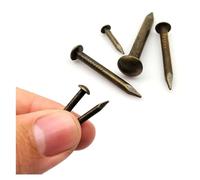 clous de tapissier, clous sans tête de calibre 18, Lot de 10/20/50/100 clous à tête ronde en laiton antique, bronze, cuivre pur, 1,2 mm,5,8(50pcs 2x15mm)