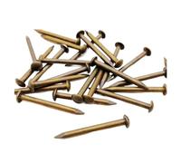 clous de tapissier, clous sans tête de calibre 18, Lot de 10/20/50/100 clous à tête ronde en laiton antique, diamètre 1,2,5,8 mm, for boîte bijoux(100pcs 1.2x8mm)