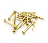 clous de tapissier, clous sans tête de calibre 18, Lot de 10/20/50/100 mini clous à tête ronde en cuivre pur, diamètre 1,2 mm,5, 3, for boîte bijoux(50pcs 2x15mm)