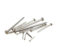Clous décoratifs en fil de fer au carbone, tête plate, plusieurs tailles, lot(1.2x20mm 400pcs)