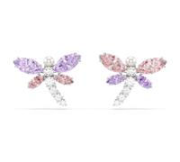 Clous d'oreilles Ariana Grande x Swarovski, Tailles variées, Libellule, Multicolores, Métal rhodié OS