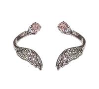 Clous d'oreilles artistiques en forme d'aile avec strass ornés de strass - Accessoires de bijoux tendance - Boucles d'oreilles ailes d'ange avec diamants, taille unique, Comme décrit, Comme décrit.