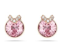 Clous d'oreilles Bella V, Taille ronde, Pavé, Roses, Doré à l’or rose 18 carats (750/1000) OS