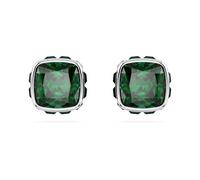 Swarovski Clous d'oreilles Birthstone, Taille Carré, Mai, Vertes, Métal rhodié