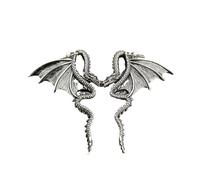 Clous d'oreilles en forme de dragon amovibles pour un look individuel et élégant, taille unique, Comme décrit, Comme décrit.