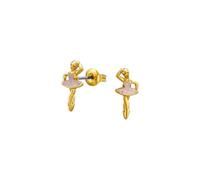 Clous d'oreilles en laiton plaqué or 18 carats