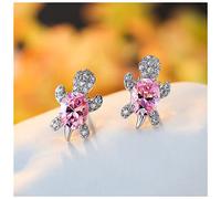 Clous D'oreilles Femme Boucles d'oreilles de tortue mignon mignon ovale pierre verte boucles d'oreilles opales for femmes bijoux animaux Vintage argent couleur mariage boucles d'oreilles Clous D'oreil