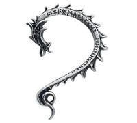Alchemy Gothic Jormungand Femme Bijou d'oreille couleur argent Étain