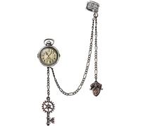 Clous d'oreilles Gothic de Alchemy Gothic - Uncle Albert's Timepiece - pour Femme - couleur argent Standard