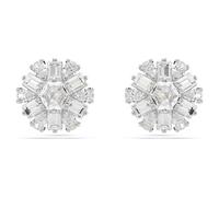 Swarovski Clous d'oreilles Idyllia Flocon de neige Blanches Métal rhodié Tailles variées