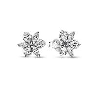 Pandora Clous d'oreilles Herbier scintillant – en argent sterling, zircones cubiques transparentes