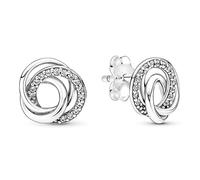 Clous d'oreilles - PANDORA - Ma Famille Pour Toujours - Argent 925 - Gris - Femme