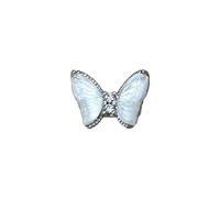 Clous d'oreilles papillon 3D en métal pour ongles