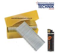 Clous en acier Stahlbrads 1,8x50mm +1 gaz pour cloueur de plinthes Tjep ST-15/50 gaz BR-04.1 1,5M