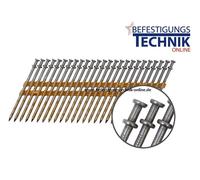 Clous en bande Clous de coffrage 33x77/89mm lisses brillants 20° Duplex pour Tjep FH21/90 Hikoki NR3675DD 2,0M