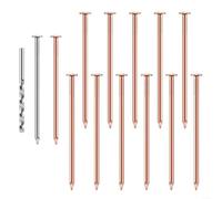 Clous en cuivre pour enlever les souches d'arbre, pointes de 8,9 cm avec foret, pour une application facile, ensemble d'outils de jardin pour arrêter la repousse, kit de 14 pièces