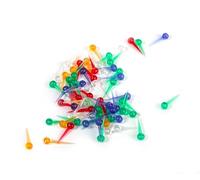 Clous en plastique multicolores pour String art - 15 mm - 100 pcs
