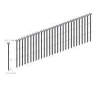 Clous en rouleau Prebena CNW28/65BK 6000 pc(s)