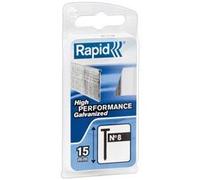 Clous galvanisés RAPID N°8/25 mm - Fil fin - Pack de 200