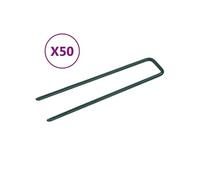 Clous pour gazon artificiel 50 pcs Forme de U Fer