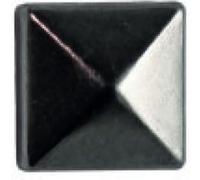 Clous rivet à griffes carré 6mm black nickel 60 pièces - ki-sign Noir G