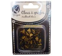 Clous Rivet À Griffes Carré 8mm Antic Bronze 40 Pièces